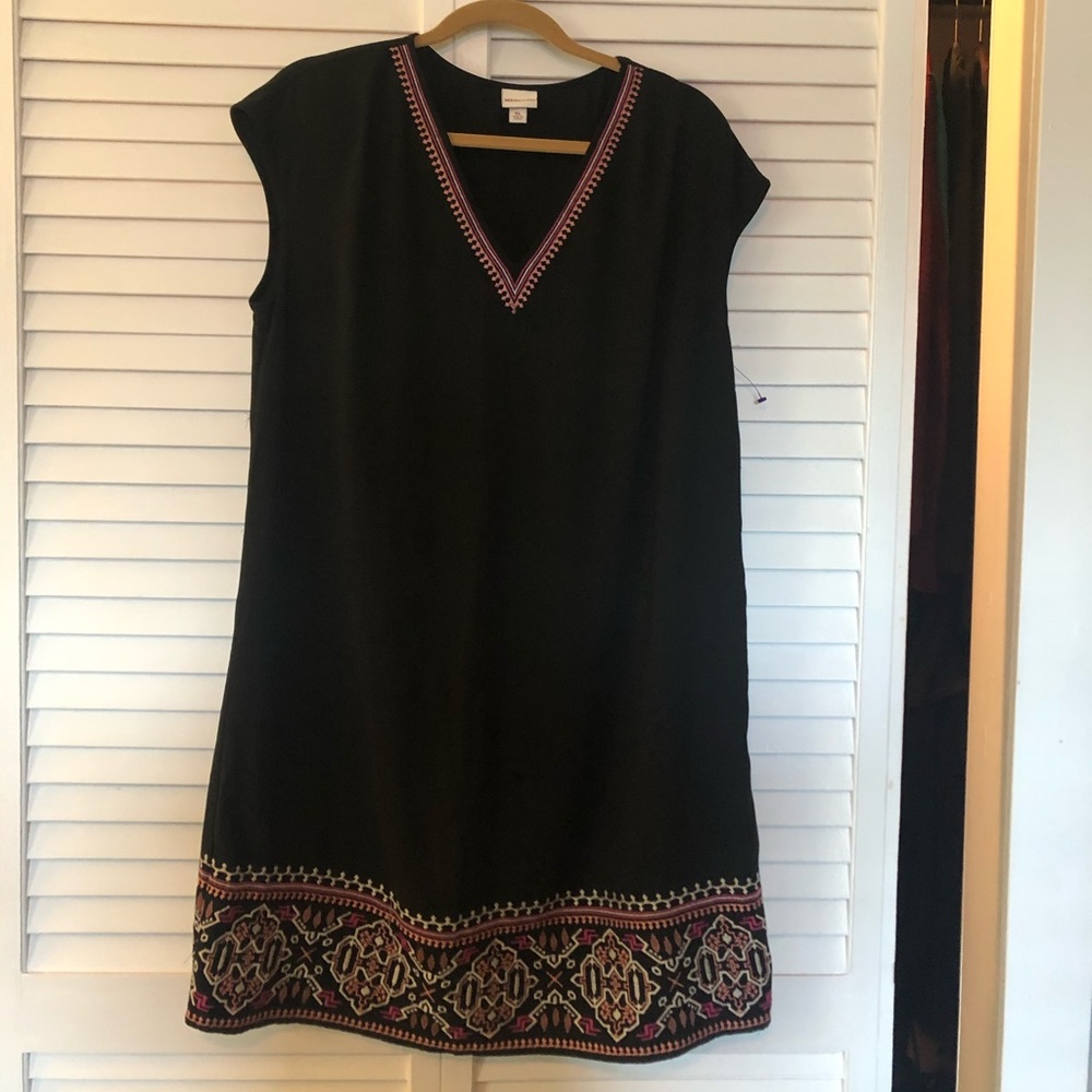Merona XL summer dress black lightweight